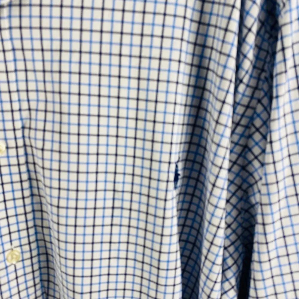 Polo Ralph Lauren Men's Nylon Check Long Sleeve Lightweight Button Down Shirt 4X